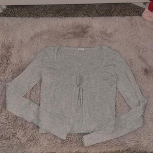 Garage Light Gray Knit Cardigan